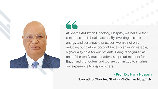 Health Care Climate Challenge - 10 years - Dr Hany Hussein