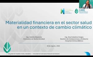 Seminario web: Materialidad financiera en el sector salud en un contexto de cambio climático